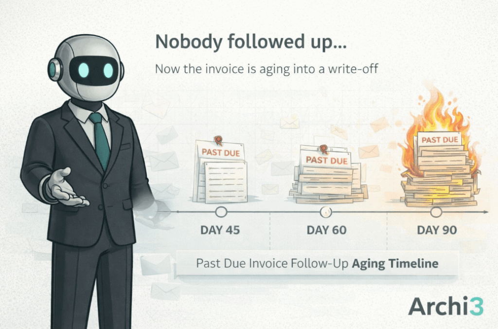 past due invoice follow-up aging timeline