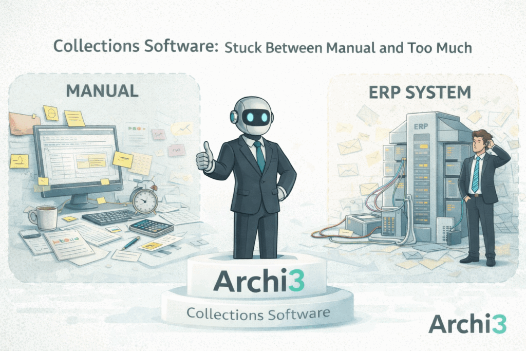 collections software between manual and ERP
